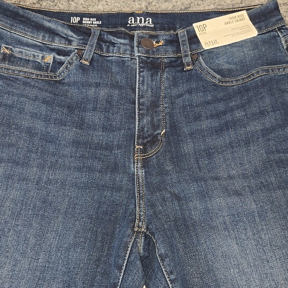 a.n.a. Women's 10P High Rise Dark Wash Skinny Ankle Denim Jeans NEW